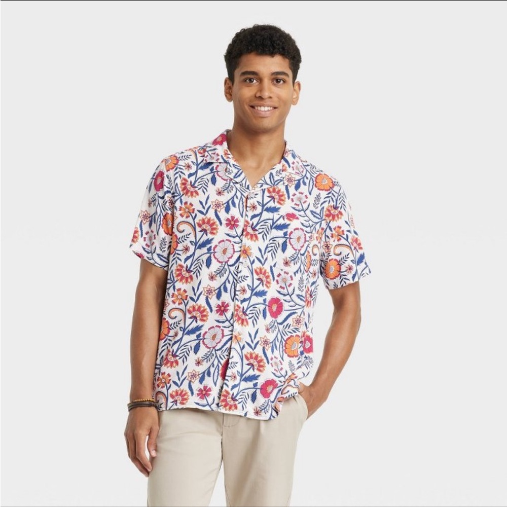 Goodfellow & Co Men’s Floral Button-Down